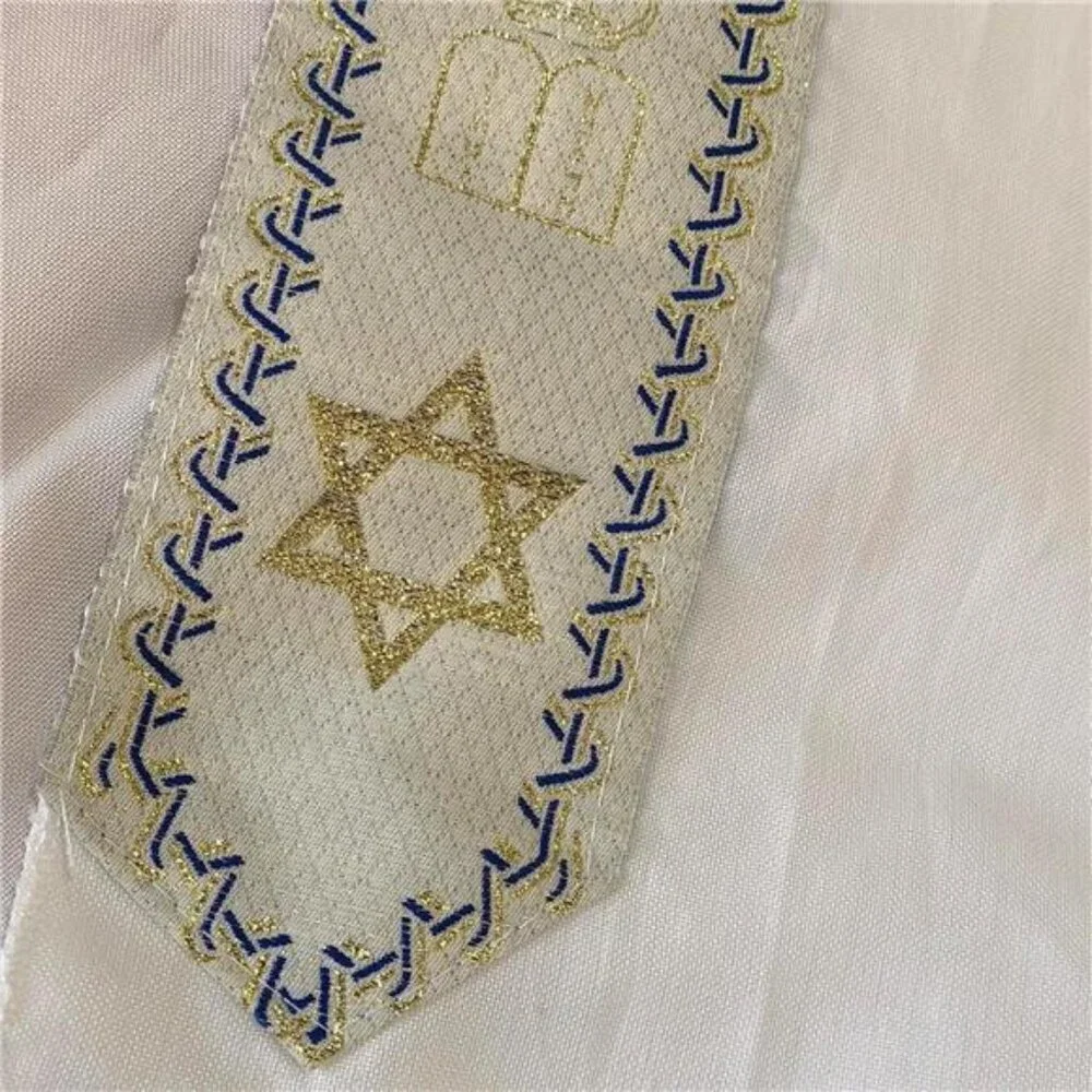 blue men's prayer shawl Christian prayer scarf jewish tzitzit tallit cloth